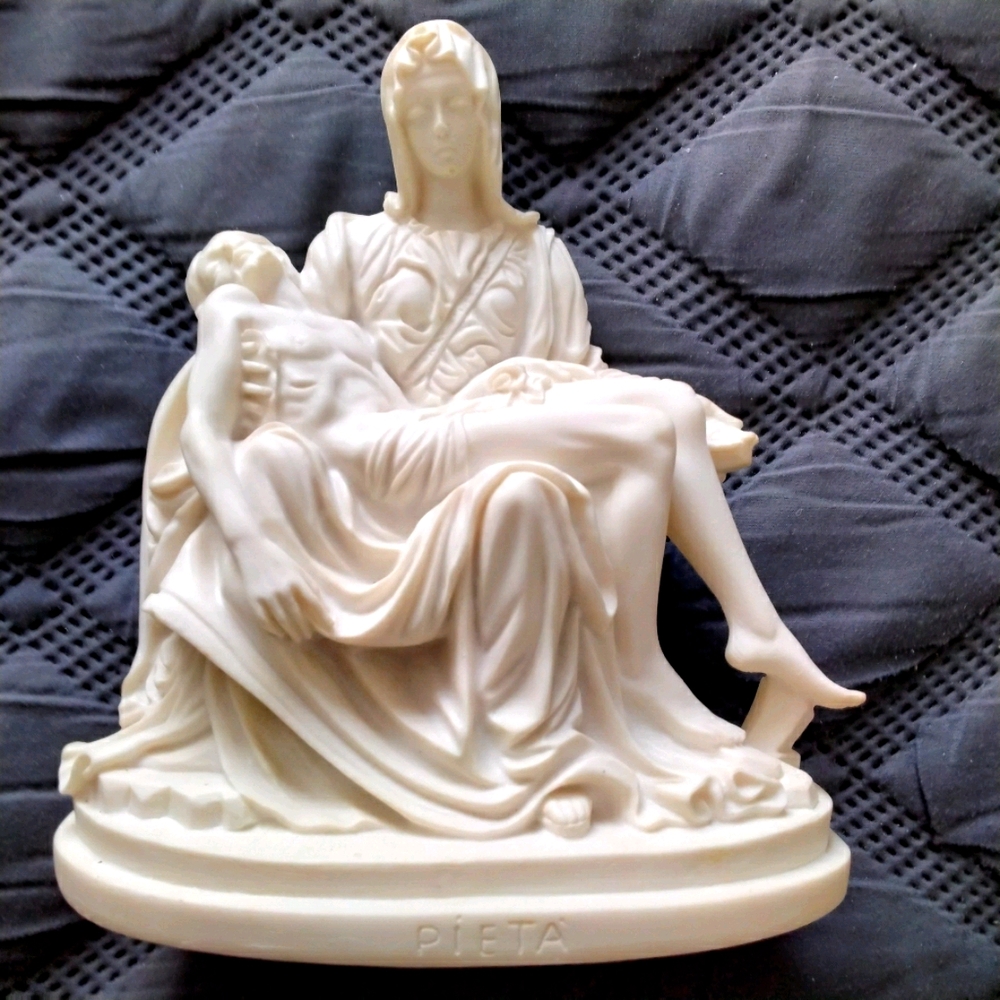 "JESUS"  SCULPURE CRADLED IN MARY'S ARMS